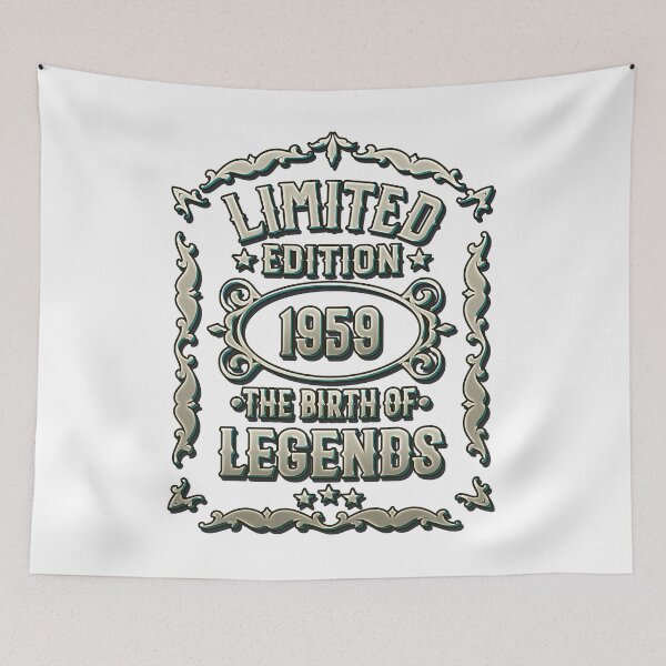 Item preview,  60th Birthday Vintage 1959 - Legends T-Shirt designed and sold by Dubbra.