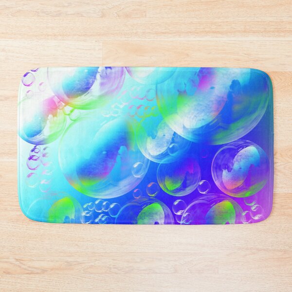 Item preview, Purple Blue Green Soap Bubbles Blowing Bubbles designed and sold by funnytshirtemp.