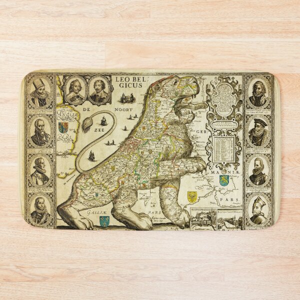 Item preview, Rare old map of the Netherlands in the shape of a lion from 1600 designed and sold by Glimmersmith.