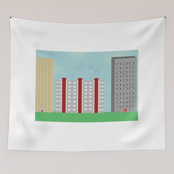 Item preview, High rise Glasgow flats  designed and sold by ThatsPlenty.