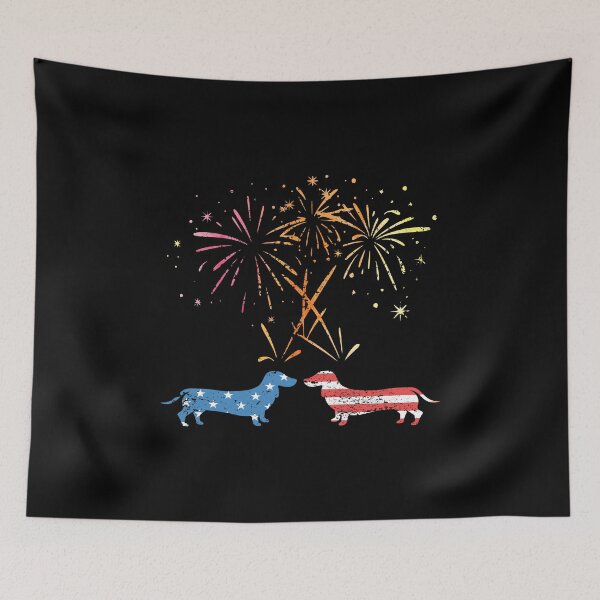 Item preview, Dachshund 4th of July America designed and sold by SmartPooch.