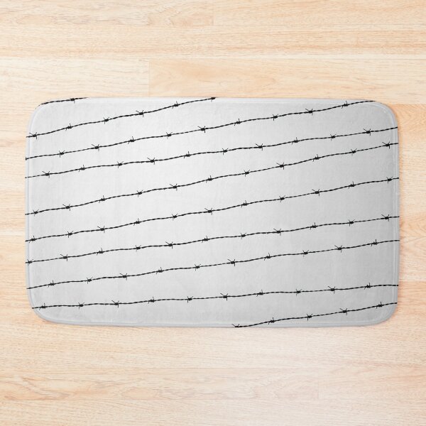Item preview, Cool gray white and black barbed wire pattern geometric lines designed and sold by PLdesign.