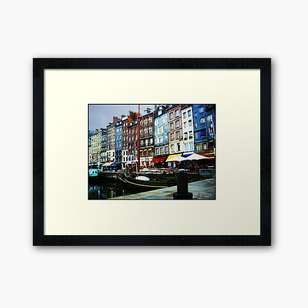 Honfleur - Normandy - Le Vieux Bassin Framed Art Print