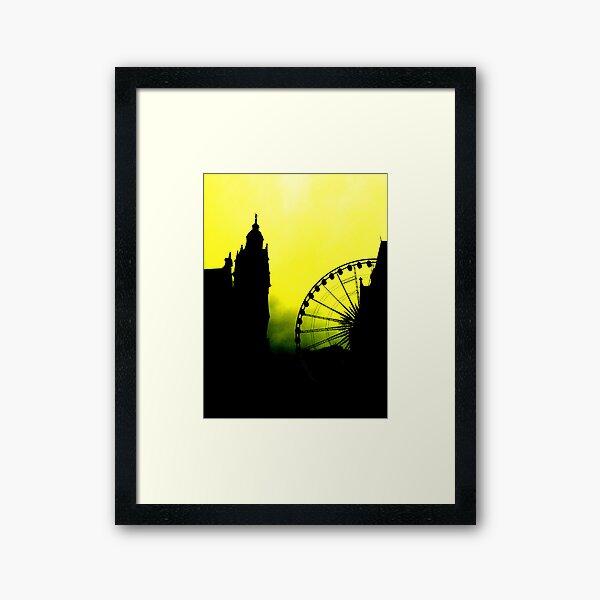 Sheffield Wheel and Town Hall Framed Art Print
