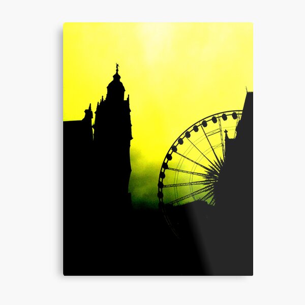 Sheffield Wheel and Town Hall Metal Print