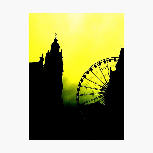 Sheffield Wheel and Town Hall Photographic Print