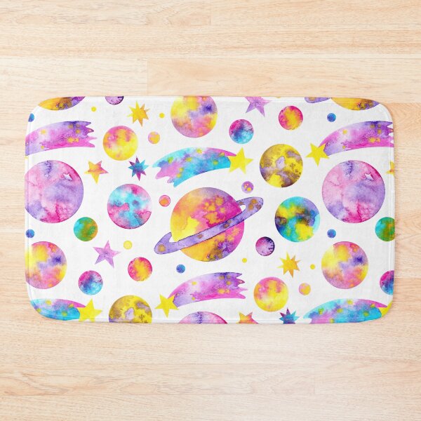 Item preview, Outer Space Watercolour Planets All Over Pattern designed and sold by KConfetti.