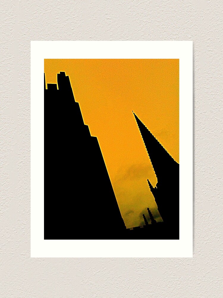 Alternate view of Sheffield Cathedral Spire Art Print
