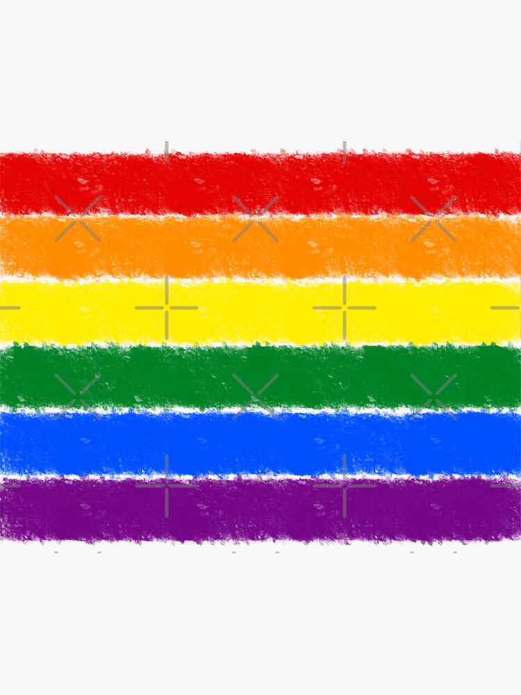 Rainbow Gay Pride Lgbt Flag Sticker By Skr0201 Redbubble