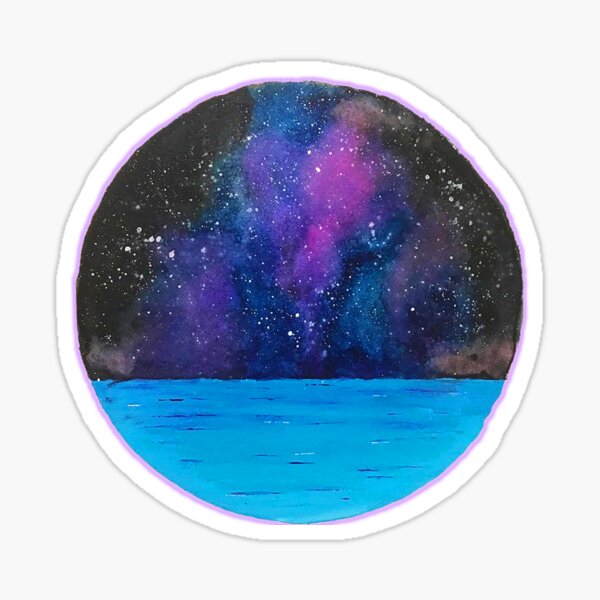 Ocean and Galaxy Sticker