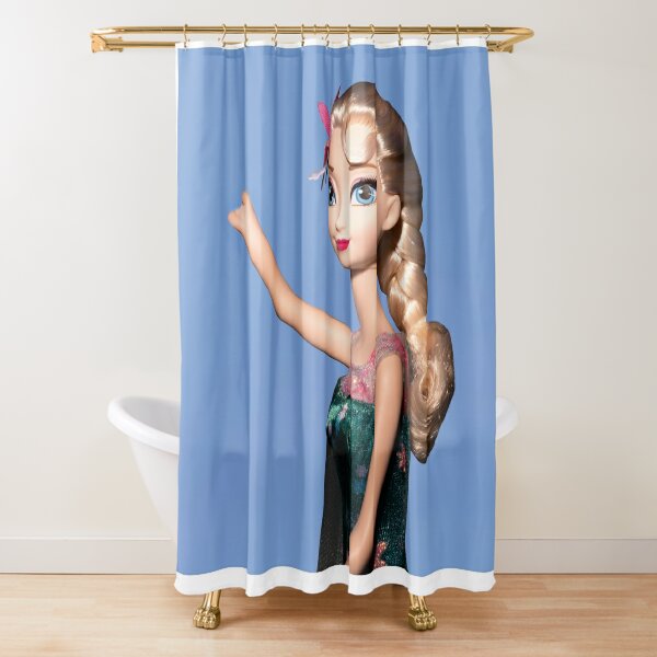 Princess Doll with Limb Difference Shower Curtain