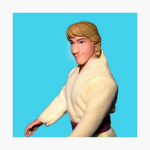 Male Fashion Doll with Hare Lip Scar Photographic Print