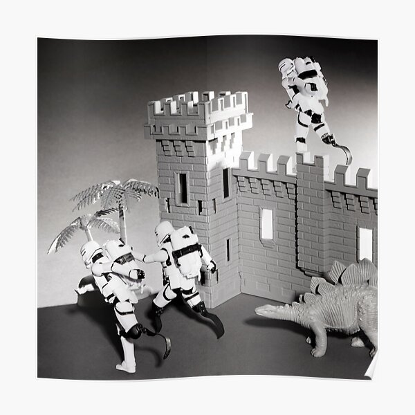 Storm Troopers with Running Blades Poster