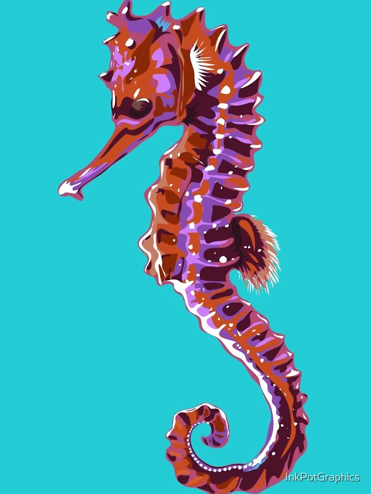 Thumbnail 4 of 4, iPhone Case, Seahorse designed and sold by InkPotGraphics.