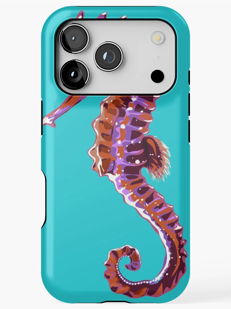 Thumbnail 1 of 4, iPhone Case, Seahorse designed and sold by InkPotGraphics.
