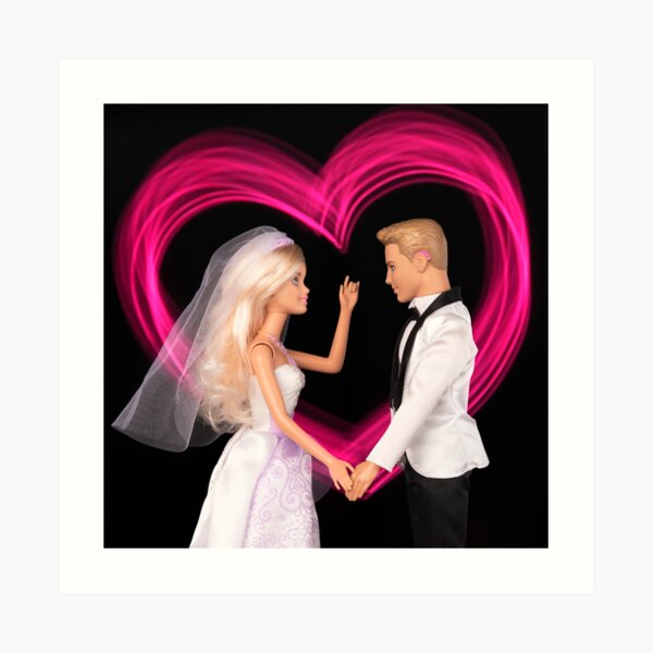 His 'N' Hers Deaf Doll Wedding Art Print