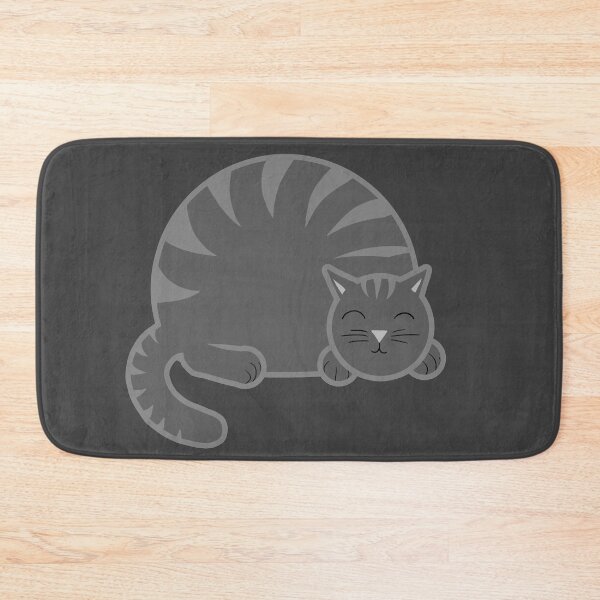 Item preview, Sleeping Chubby Kitty - Grey designed and sold by KristalStittle.