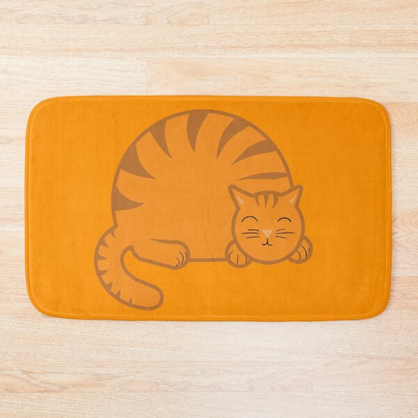 Item preview, Sleeping Chubby Kitty - Orange designed and sold by KristalStittle.