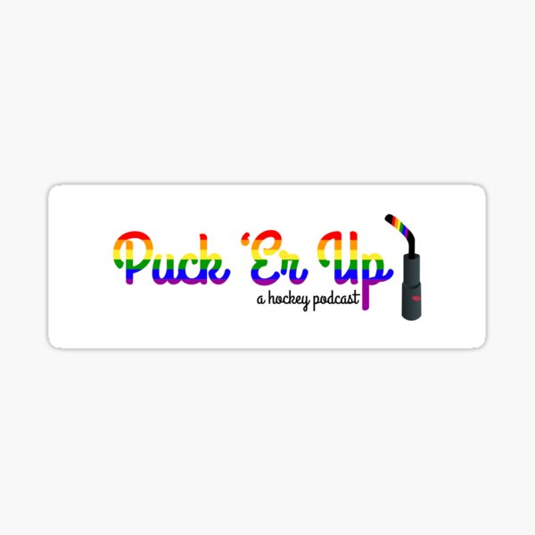 Puck 'Er Up Pride Bumper Sticker Sticker