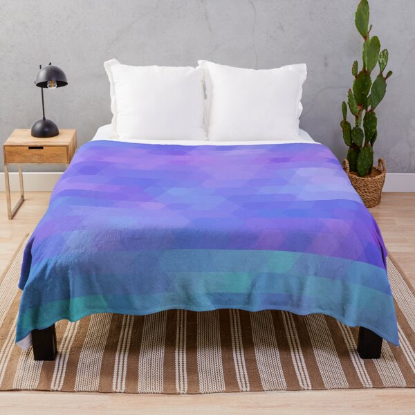 Item preview, Athena, geometric abstract design in purples, aquas designed and sold by Glimmersmith.
