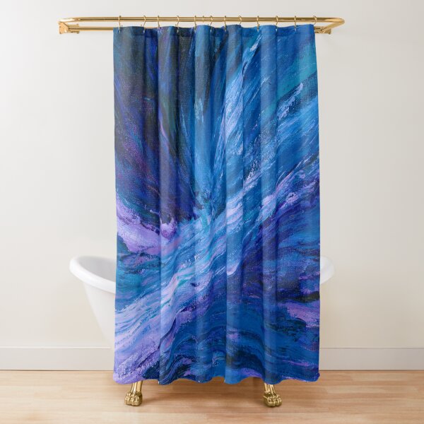Apex, Abstract Landscape Art by Courtney Hatcher Shower Curtain