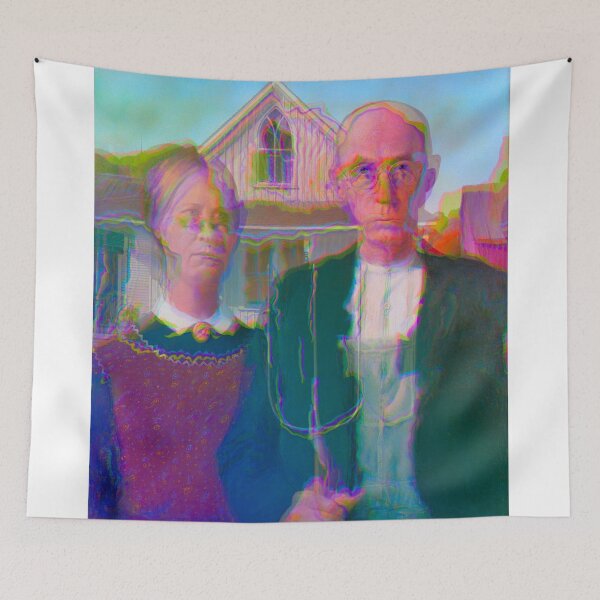 Item preview, Grant DeVolson Wood, American Gothic (Glitched) designed and sold by Mr. Gattax.