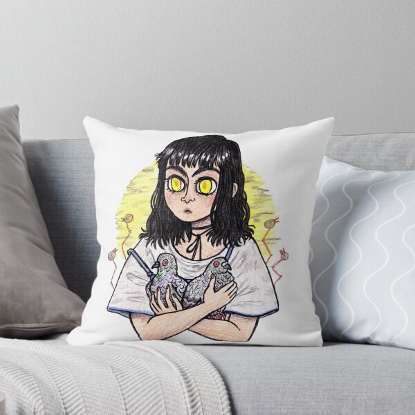 Item preview, Pigeon Girl illustration designed and sold by sadnettles.
