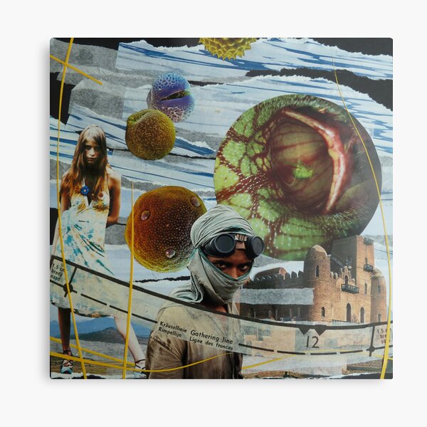 Ligne des fronces Metal Print
