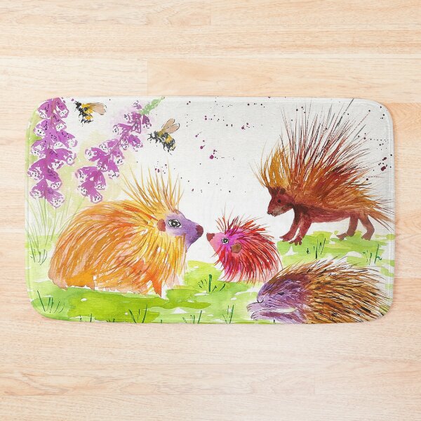 Item preview, Colorful Porcupines among flowers designed and sold by Casimirasart.