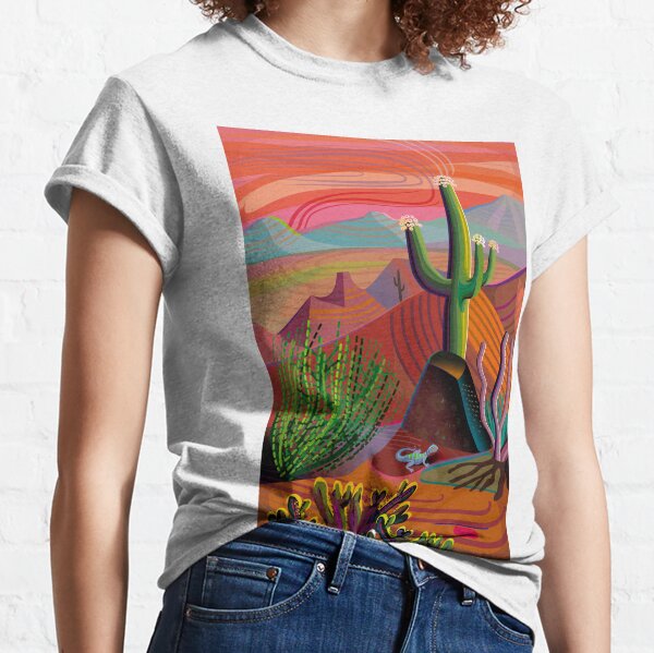 Gila River Desert Sunset Classic T-Shirt