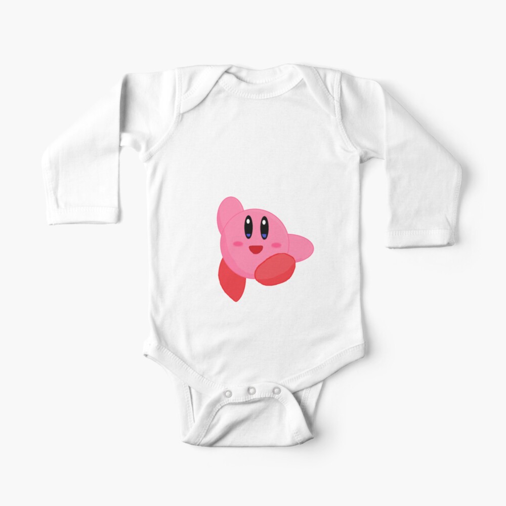Cute Kirby Baby One Piece By Mysticmusician Redbubble
