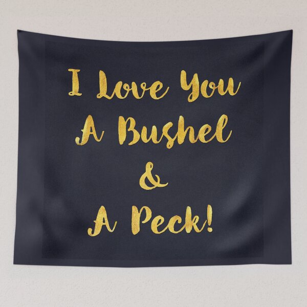 Item preview, I love you a bushel and a peck sentiment art designed and sold by Glimmersmith.