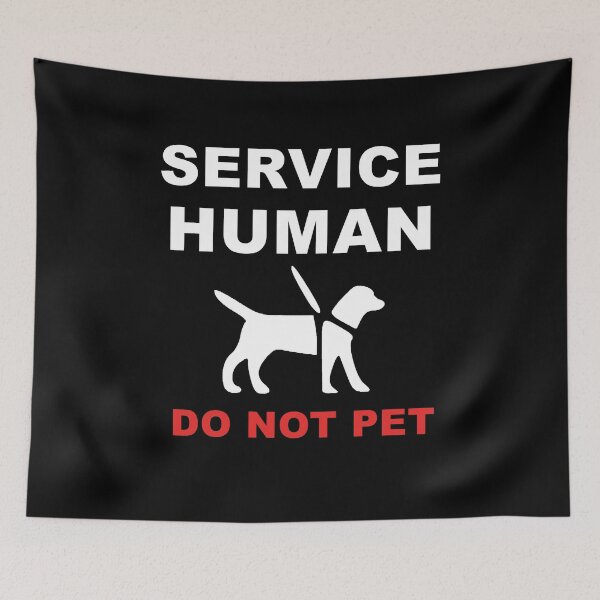 Item preview, Service Human Do Not Pet Shirt Service Dog Trainer T-shirt  designed and sold by JoDesignLab.