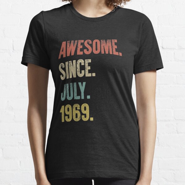 Retro Vintage 50th Birthday Awesome Since July 1969 Essential T-Shirt