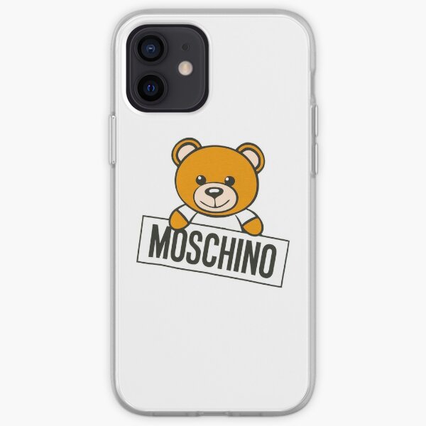 white moschino phone case