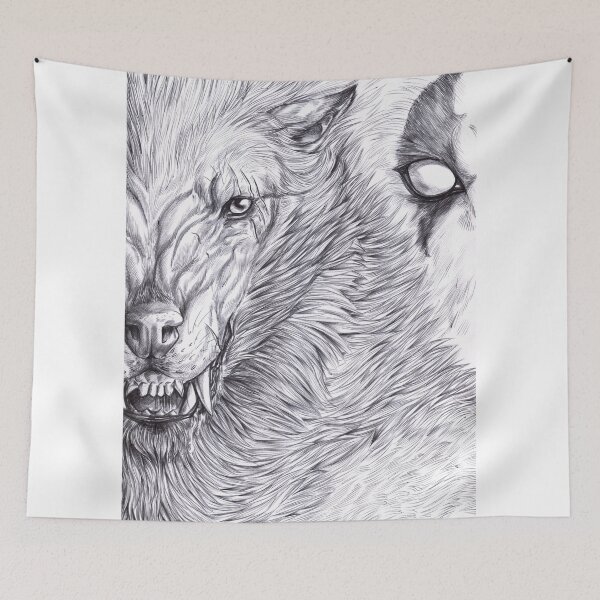 Item preview, The Call of the Beast (Black and white) designed and sold by Furiarossa.