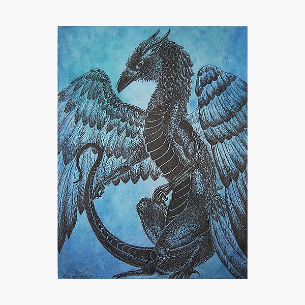Raven Dragon  Photographic Print