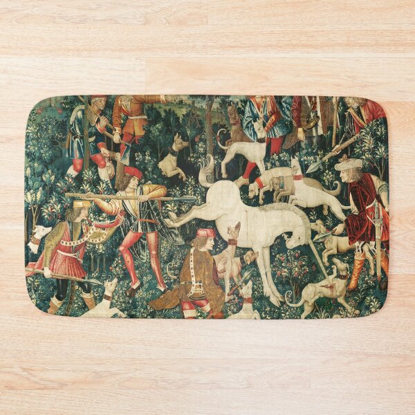 Item preview, UNICORN DEFENDS ITSELF / Dogs and Other Animals,Green Floral designed and sold by BulganLumini.