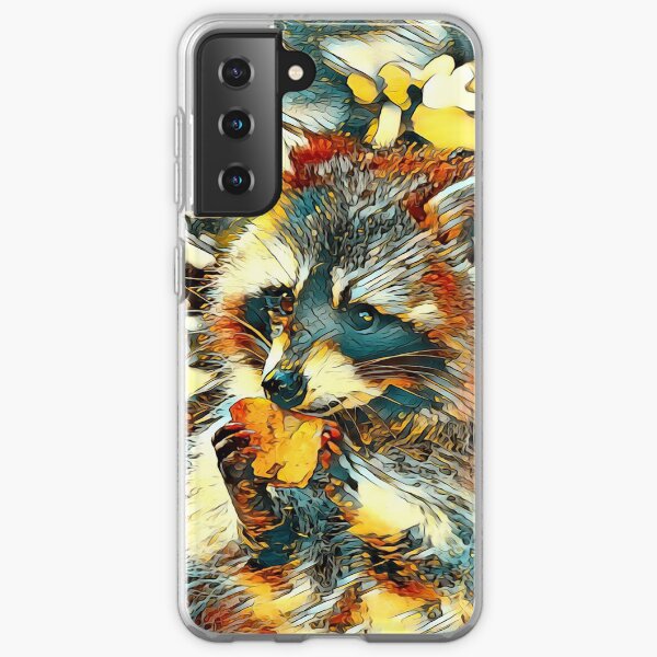 AnimalArt_Raccoon_20170601_by_JAMFoto Samsung Galaxy Soft Case
