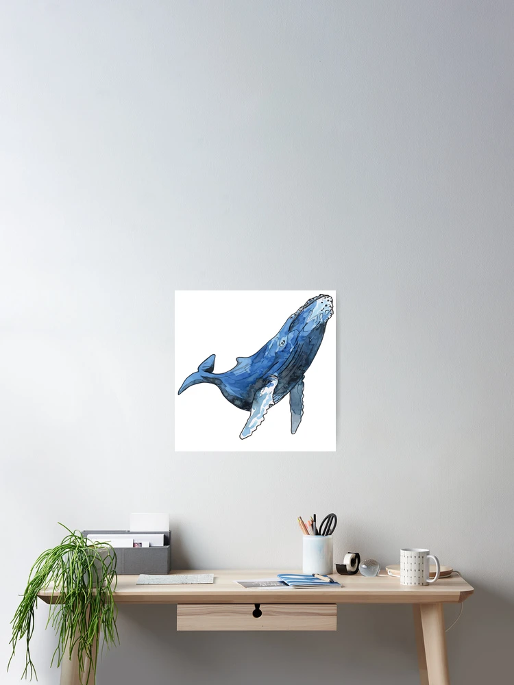 Thumbnail 2 of 3, Poster, Whale designed and sold by InkPotGraphics.