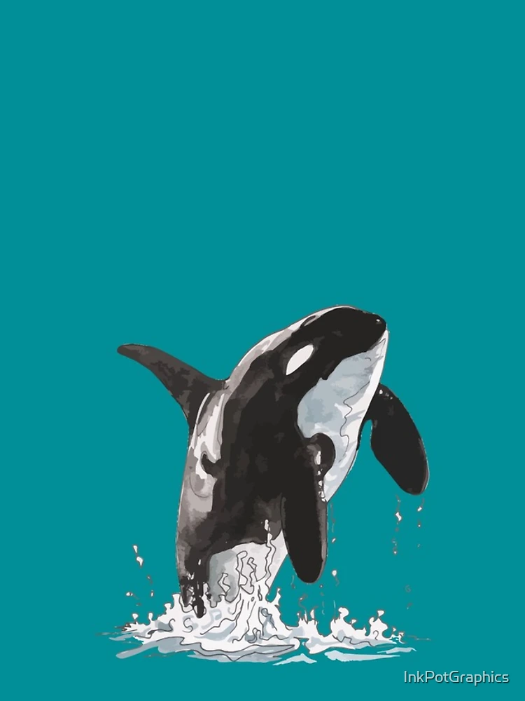 Thumbnail 4 of 4, iPhone Case, Orca Leap designed and sold by InkPotGraphics.