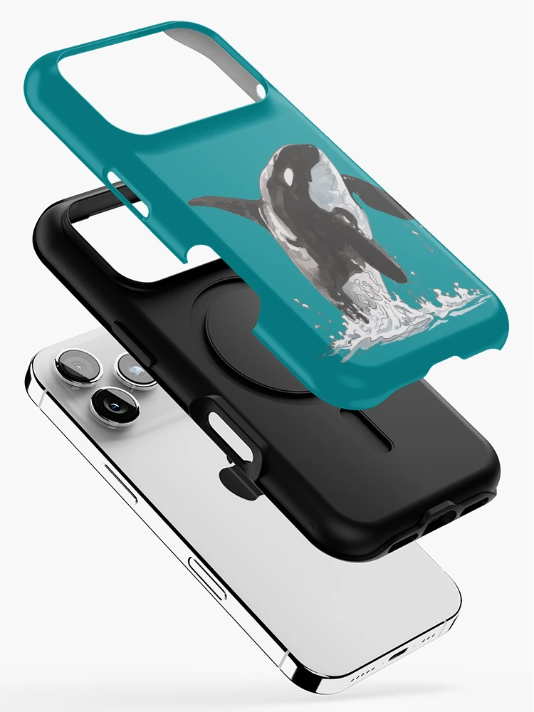 Thumbnail 2 of 4, iPhone Case, Orca Leap designed and sold by InkPotGraphics.