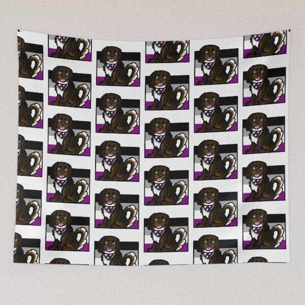 Item preview, Asexual Pride Puppy designed and sold by inkcoveredragon.