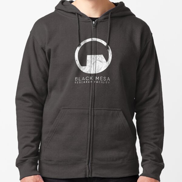 Black Mesa Research Facility Logo inspired by Half Life Zipped Hoodie