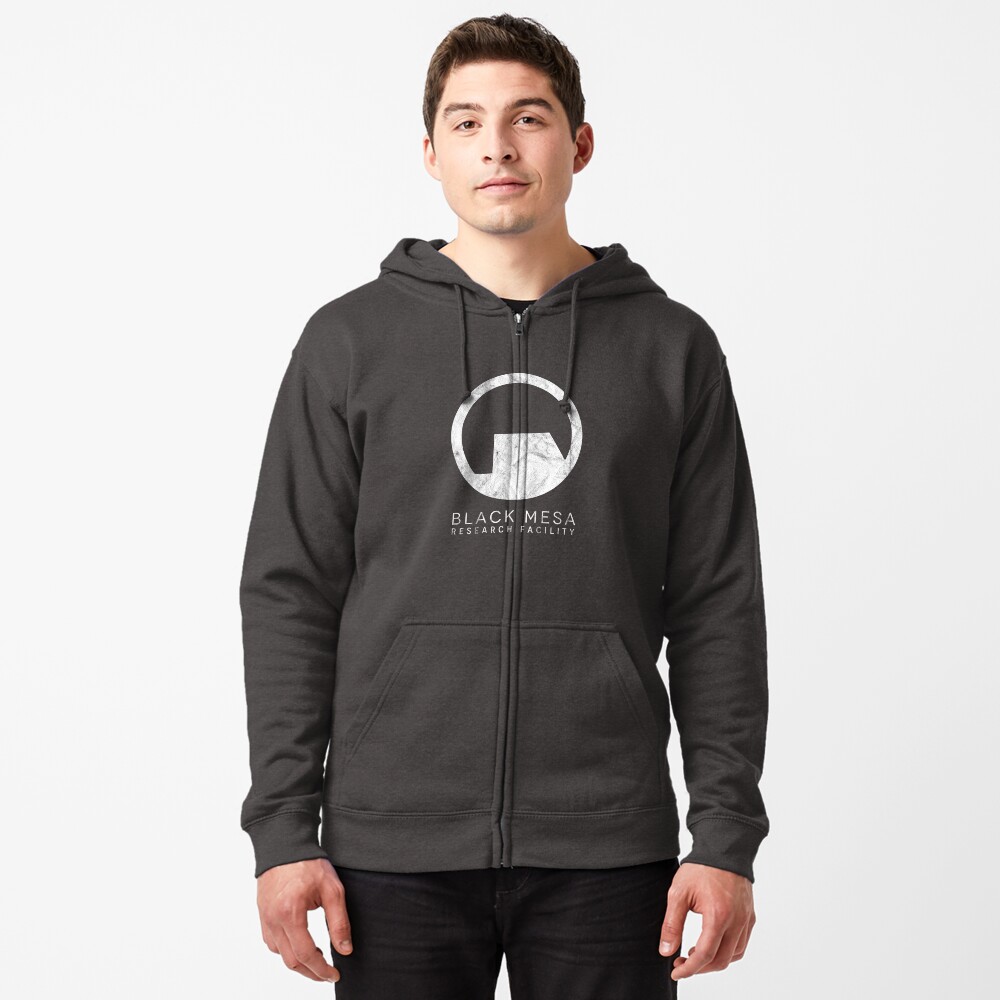 Black Mesa Research Facility Logo inspired by Half Life Zipped Hoodie