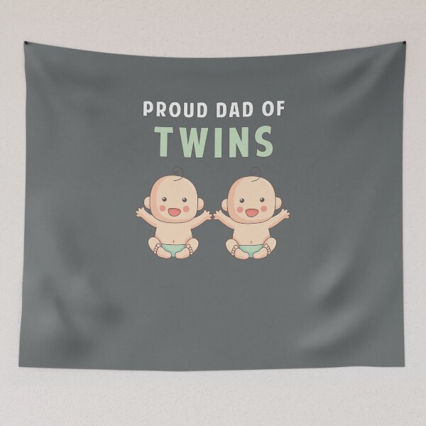 Item preview, Proud Dad of Twins designed and sold by SuperUberLame.