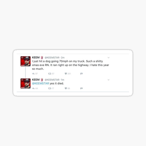 keemstar tweet Sticker