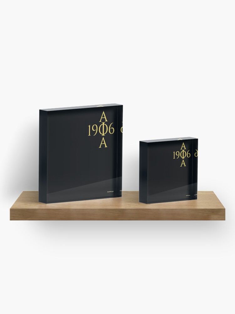 Alternate view of for ALPHAS only Acrylic Block