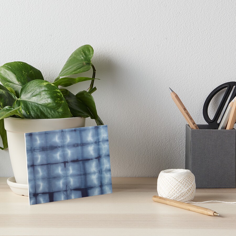 SKU546 Shibori Style - Blue Denim 2 Art Board Print