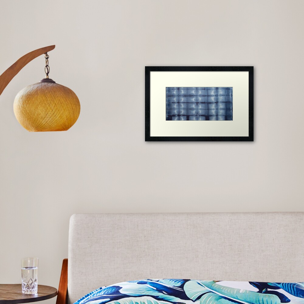 SKU546 Shibori Style - Blue Denim 2 Framed Art Print